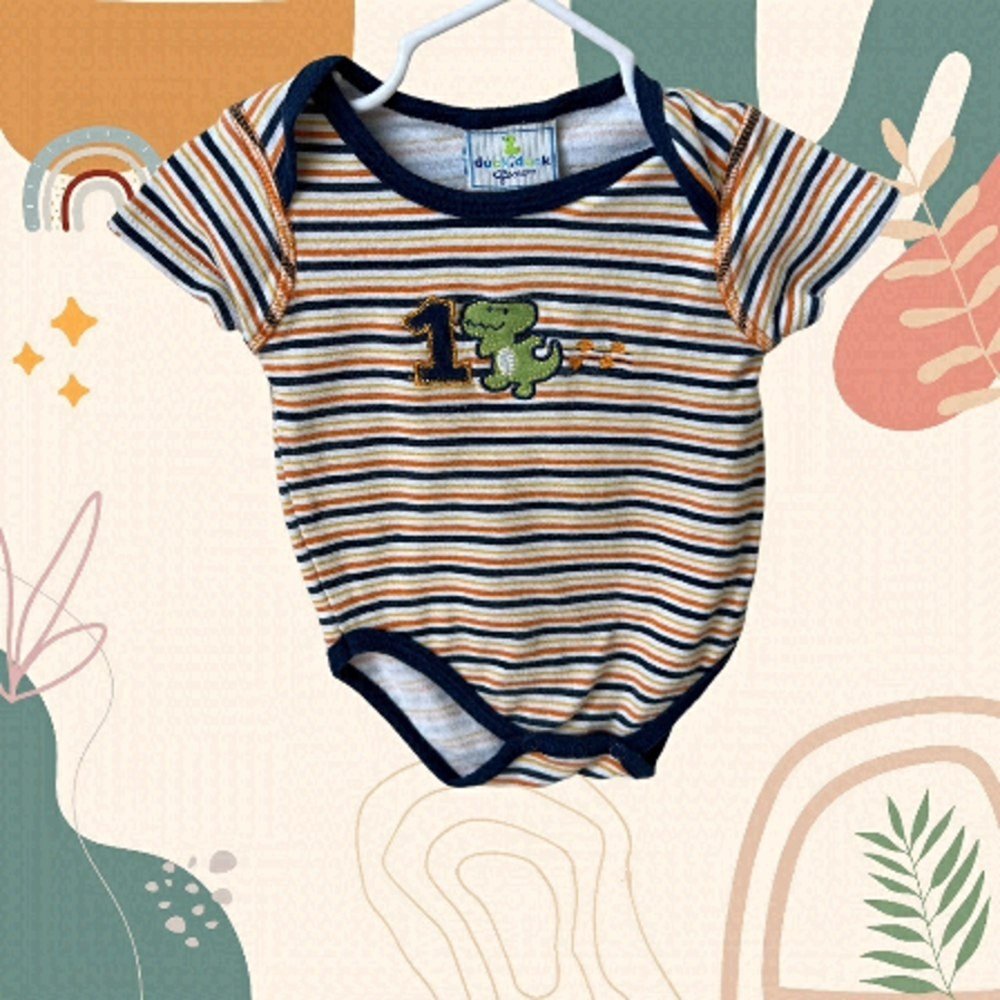 3/$10 Duck Duck  Goose 6-9 month bodysuit